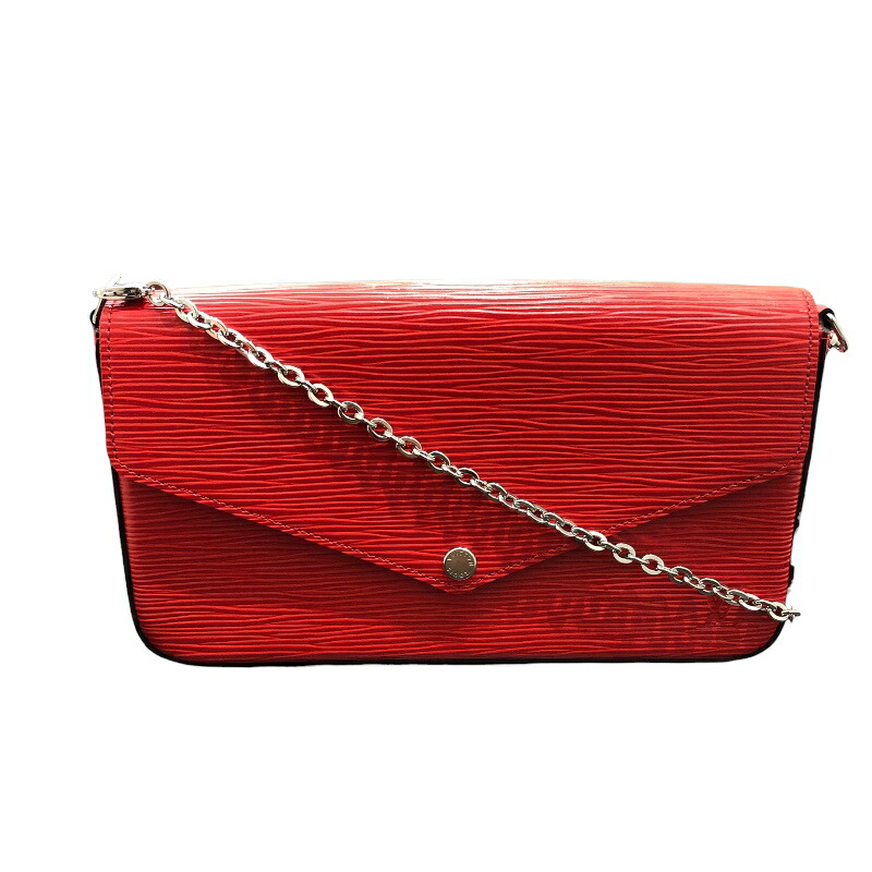 ルイ・ヴィトン LOUIS VUITTON ポシェット・フェリシー M41559 レッド エピレザー レディース ショルダーバッグ【中古】