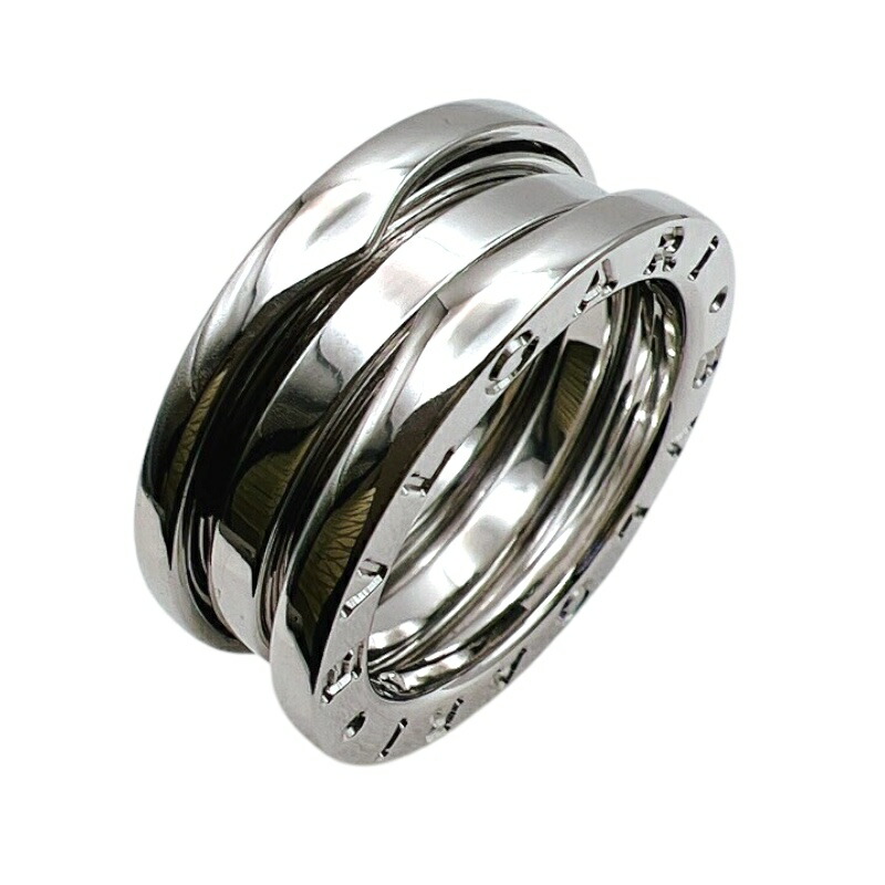 ブルガリ BVLGARI ビーゼロワンリング4バンド(M) ホワイトゴールド 750  