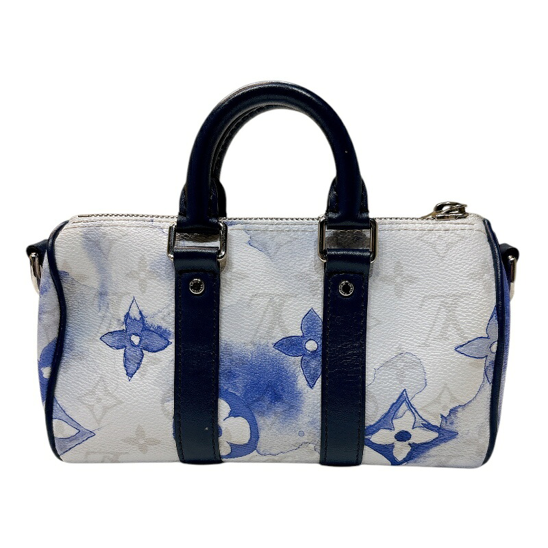 ルイ・ヴィトン LOUIS VUITTON キーポルXS M45761 ウォーターカラー　シルバー金具 モノグラム メンズ ショルダーバッグ【中古】
