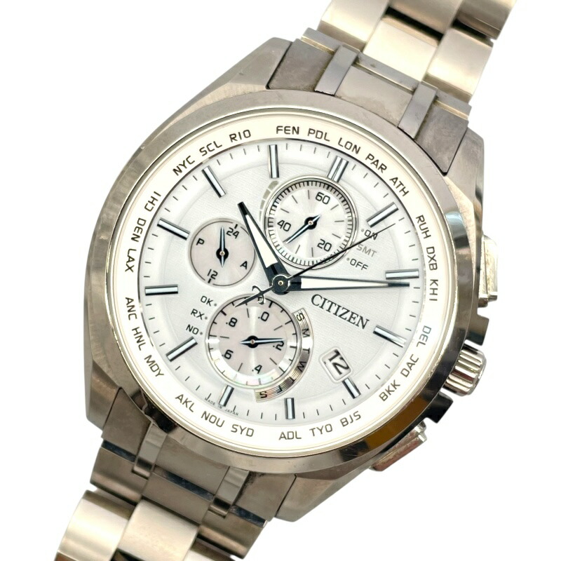 シチズン CITIZEN アテッサ ECO-DRIVE エコドライブ アテッサ エコドライブ クロノグラフ 電波ソーラー[AT3014-54E