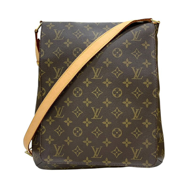 ルイ・ヴィトン LOUIS VUITTON ミュゼット M51256 ブラウン モノグラム・キャンバス/レザー レディース ショルダーバッグ【中古】