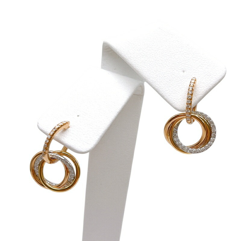 Cartier★カルティエ トーチュ ダイヤ シングルピアス 750(PG) Cartier☆カルティエ トーチュ ダイヤ シングルピアス 750(PG