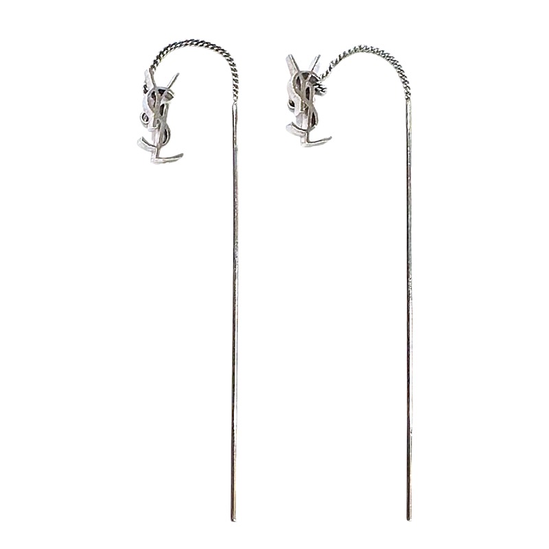 楽天市場】サンローラン SAINT LAURENT ピアス メタル シルバー