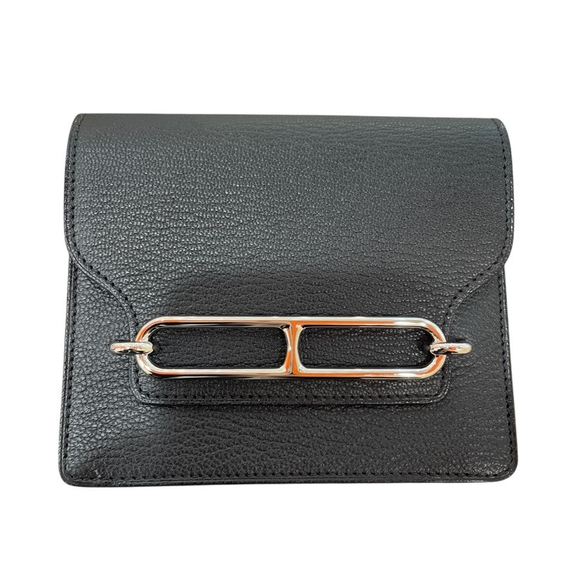 エルメス HERMES ロウリススリム B刻印 シルバー金具 シェーブル レディース 二つ折り財布【中古】｜OKURA（おお蔵）店