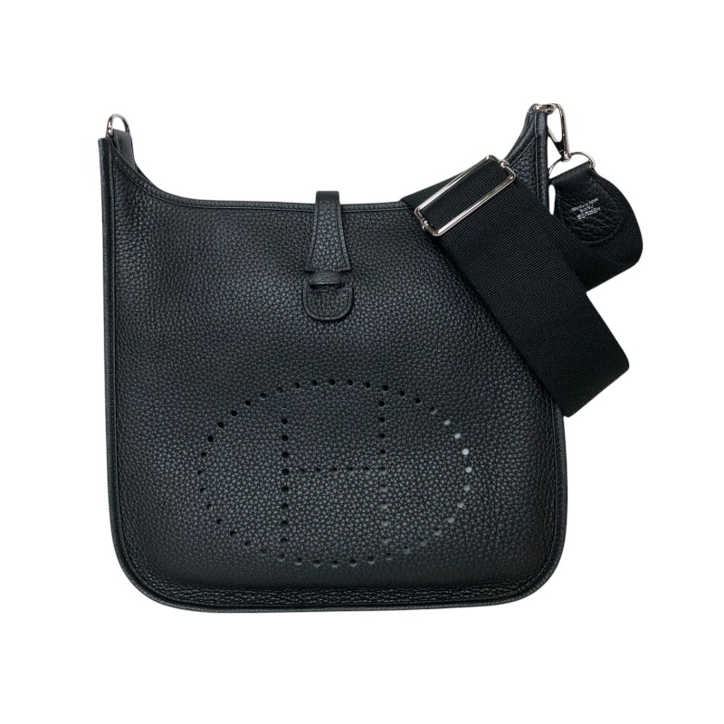 エルメス HERMES エヴリン3 PM □O目じるし 黒いこと しろがね色金具 トリヨン レディース ショルダーバッグ【中古】 ショルダーバッグ・メッセンジャーバッグ-バッグ-レディースバッグ