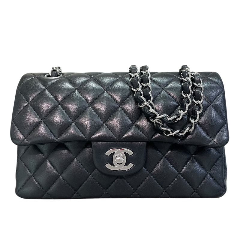 美品！シャネル　ラムスキン　Wチェーン　ショルダーバッグ　ブラック 楽天市場】シャネル CHANEL マトラッセ シングルフラップ W