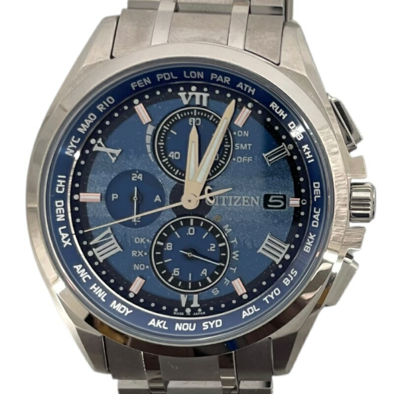 CITIZEN ATTESA シチズン アテッサ H415-T008631 CITIZEN ATTESA H415-T008631 Eco-Drive Titanium Black Dial