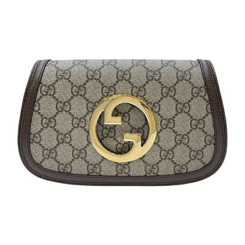 グッチ GUCCI ブロンディ ベルトバッグ 703807 ブラウン GGスプリームキャンバス/レザー レディース ウエストバッグ【中古】