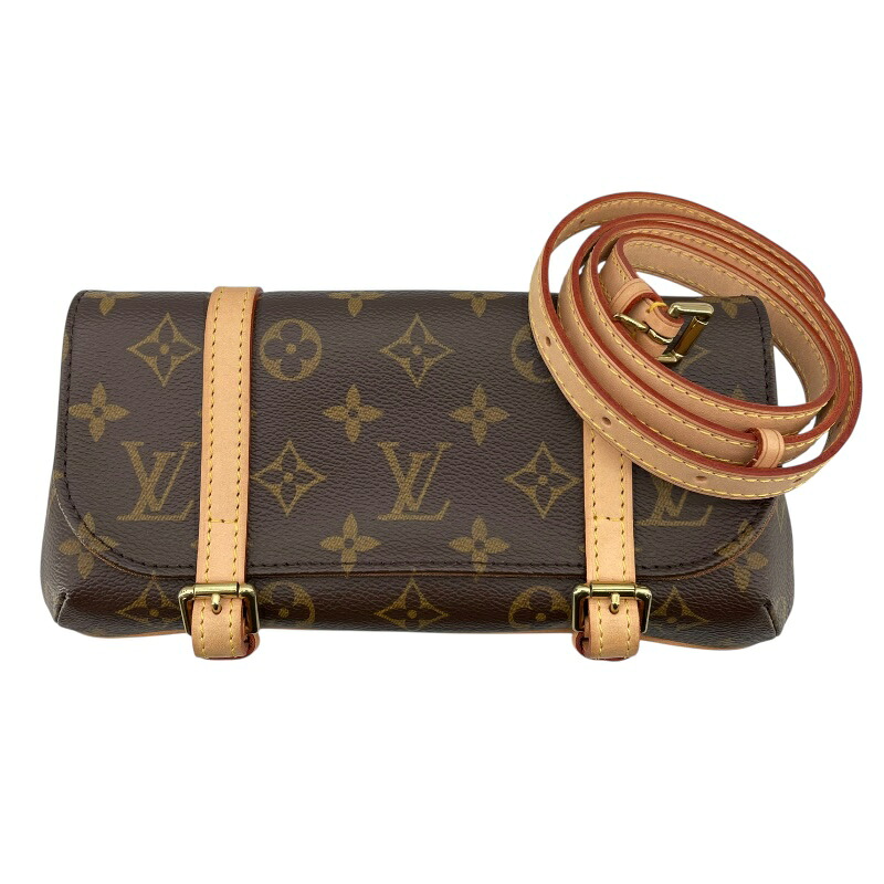 ルイ・ヴィトン LOUIS VUITTON ポシェット・マレル M51159 ブラウン モノグラム・キャンバス レディース ウエストバッグ【中古】