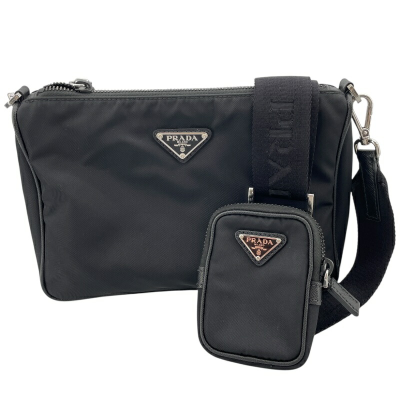 【セール】PRADA プラダ ナイロン ショルダーバッグ 1BH716 PRADA セール☆ 1BH716☆ブラック (PRADA/ショルダーバッグ