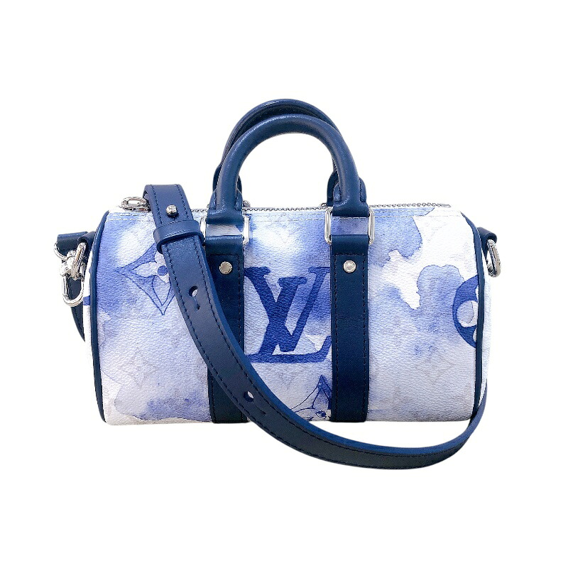 ルイ・ヴィトン LOUIS VUITTON キーポルXS M45761 ウォーターカラー　シルバー金具 モノグラム メンズ ショルダーバッグ【中古】