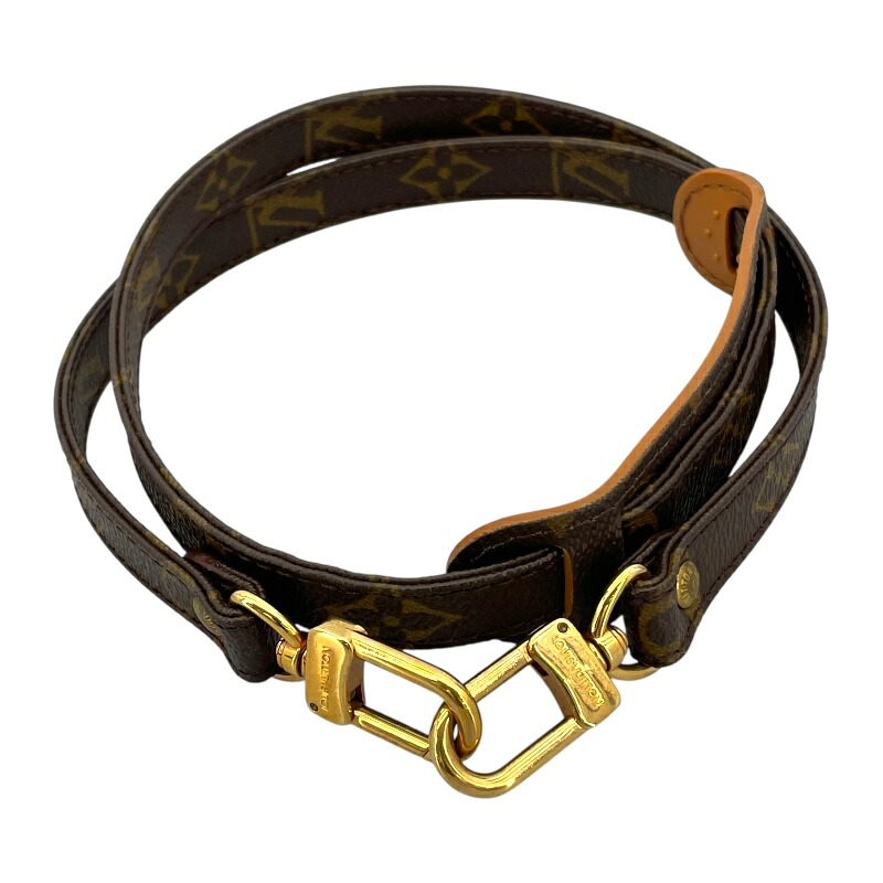 ルイ・ヴィトン LOUIS VUITTON ストラップ ブラウン モノグラム ユニセックス ショルダーストラップ【中古】