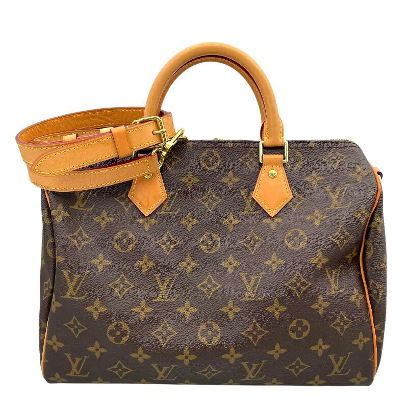 ルイ・ヴィトン LOUIS VUITTON スピーディー・バンドリエール30 M41112 ブラウン モノグラム・キャンバス レディース ハンドバッグ【中古】