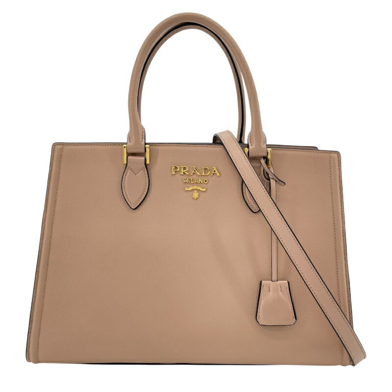 PRADA プラダ BL0838 ハンドバッグ サフィアーノレザー ベージュ PRADA プラダ サフィアーノ ショルダーバッグ レザー BL0838