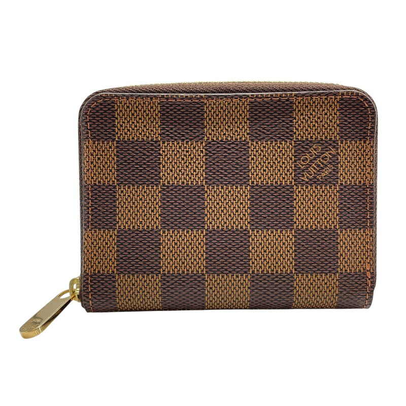 ルイ・ヴィトン LOUIS VUITTON ジッピー・コインパース N63070 ブラウン ダミエ・エベヌ　 レディース コインケース【中古】