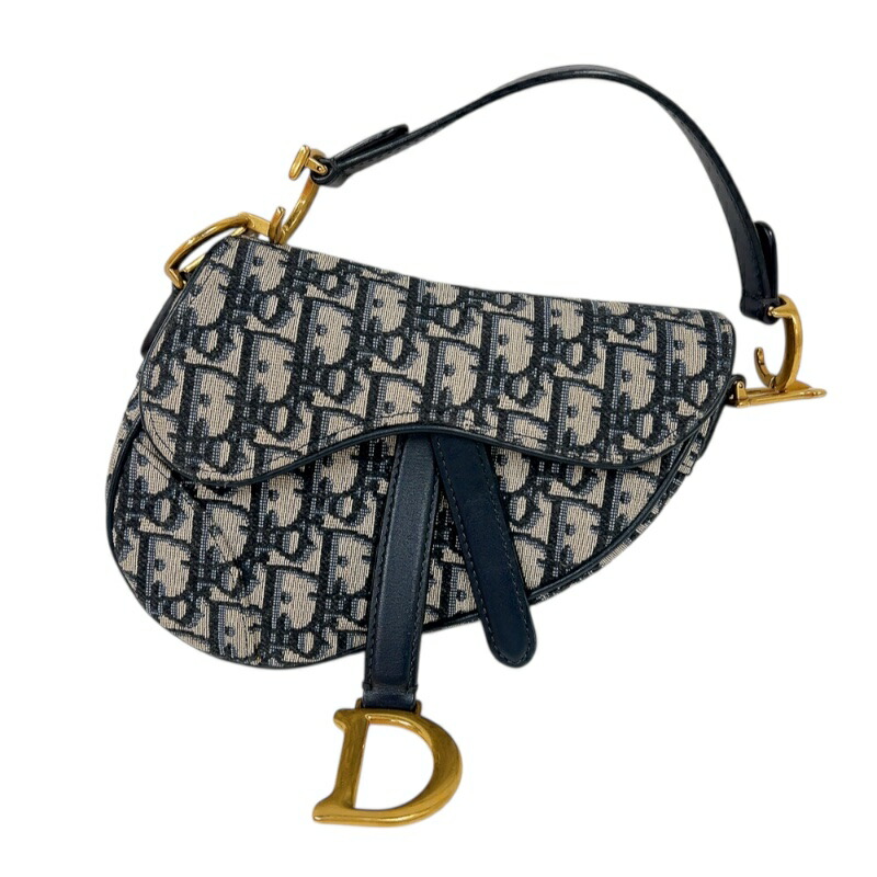 DIOR ディオール サドルバッグ トロッター ネイビー 綺麗 ミニバッグ Christian Dior Dior クリスチャンディオール トロッターサドル