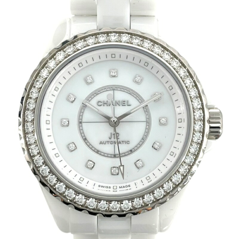 シャネル CHANEL J12 33MM H10473 ホワイト セラミック 自動巻き レディース 腕時計【中古】