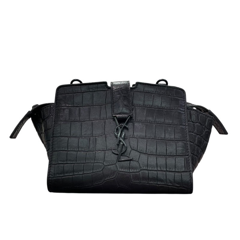 サンローラン レザーYSLショルダーバッグ ダークピンク サンローラン レザーYSLショルダーバッグ ダークピンク SAINT
