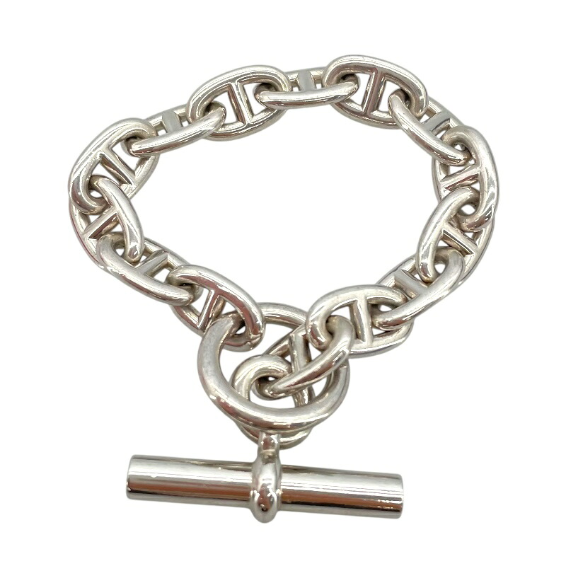 エルメス HERMES シェーヌダンクルブレスMM　13コマ シルバー Ag925 アクセサリー【中古】｜OKURA（おお蔵）店