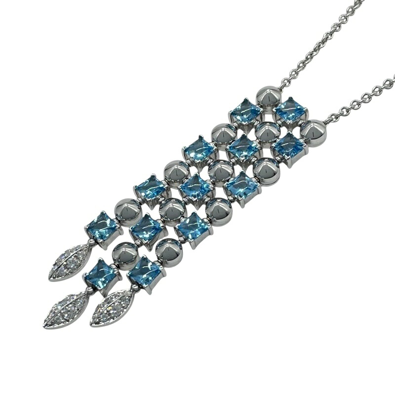 ブルガリ BVLGARI ルチアネックレス ホワイトゴールド 750 ダイヤモンド ジュエリー【中古】