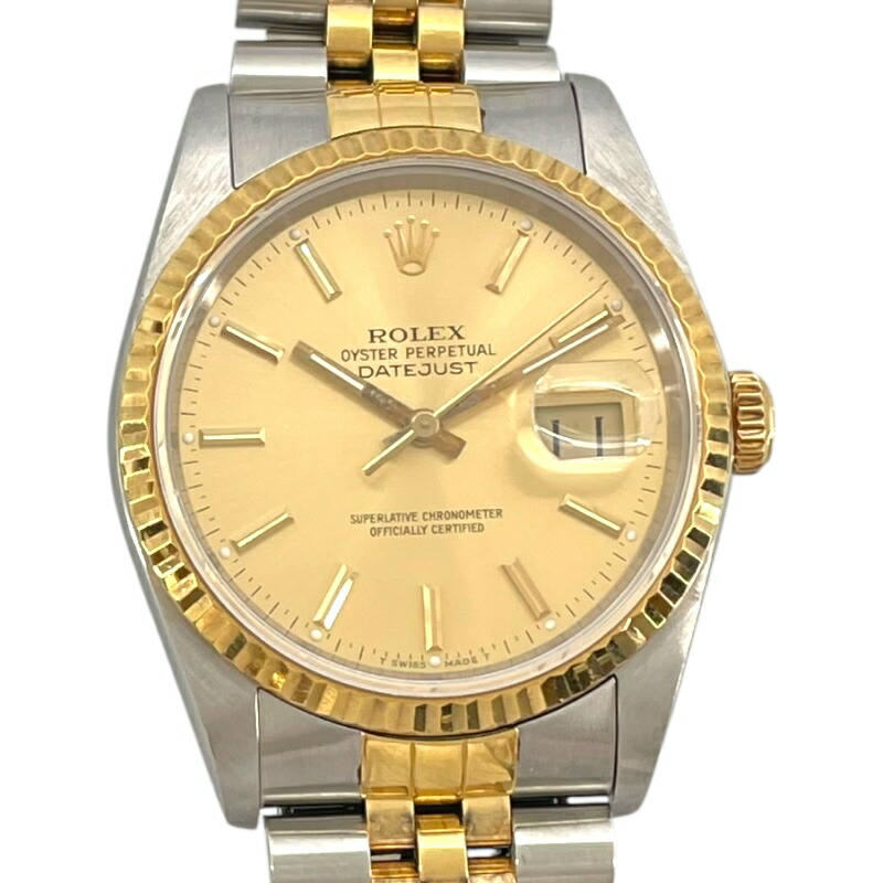 楽天市場】Rolex ロレックス デイトジャスト メンズ腕時計 16233