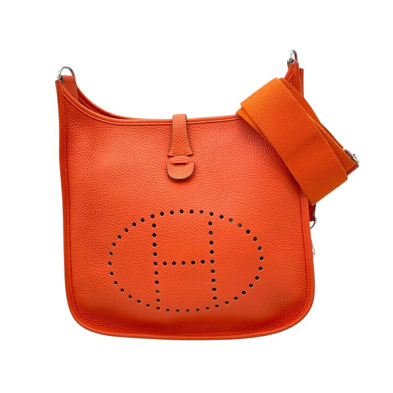 エルメス HERMES エヴリン3PM Y刻 オレンジポピー SV金具 トリヨン レディース ショルダーバッグ【中古】｜OKURA（おお蔵）店