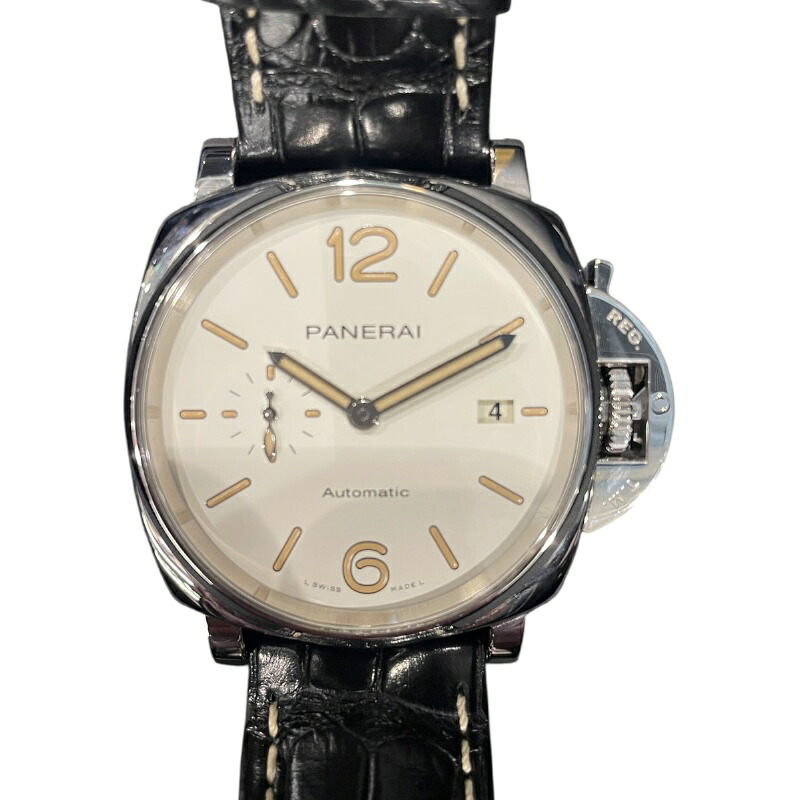 パネライ PANERAI ルミノールドゥエ42mm PAM01046 ホワイト SS 自動巻き メンズ 腕時計【中古】 280,800円