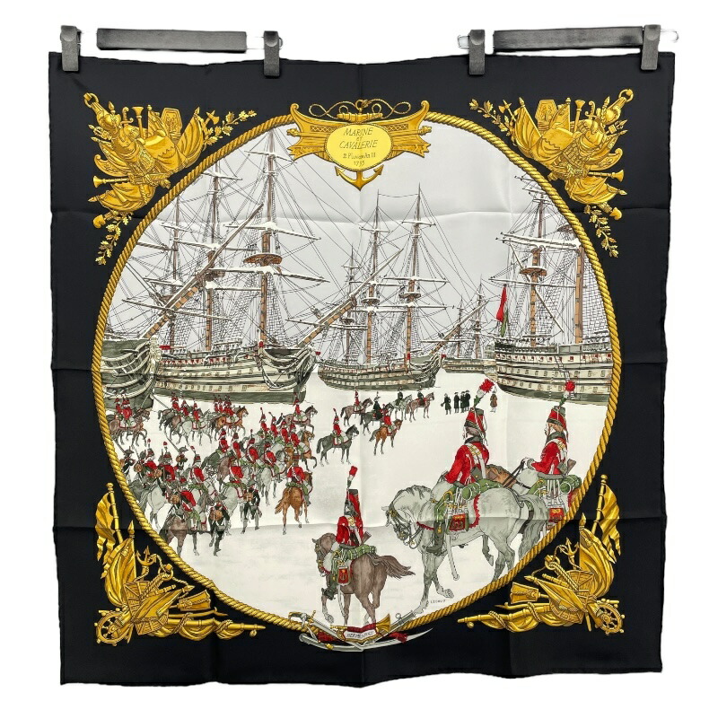 楽天市場】エルメス カレ90 MARINE ET CAVALERIE 海と騎兵隊