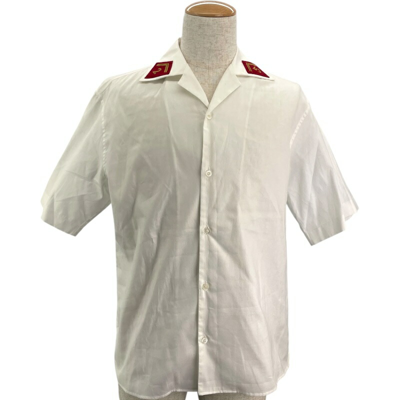 楽天市場】GUCCI(グッチ) ストライプ 半袖シャツ トップス ロゴ