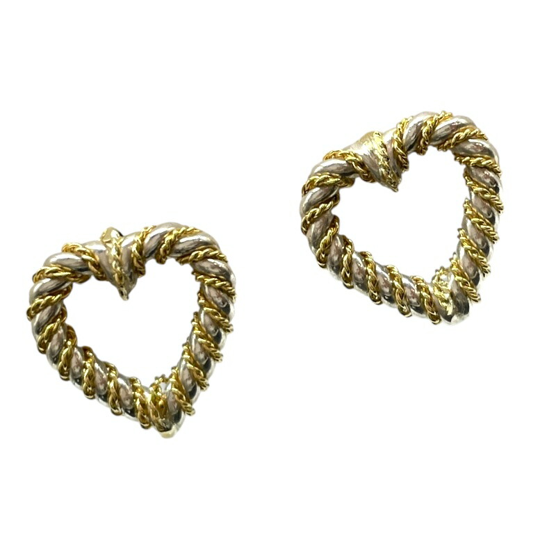 Tiffany & Co ティファニー K18ラビング ハート アロー ピアス 楽天市場】Tiffany & Co. ティファニー 750 K18YG ラビング