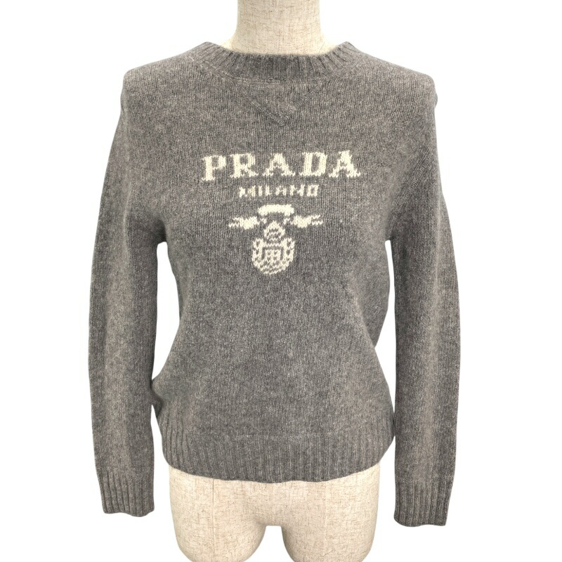 PRADA セーター ニット Prada ケーブルニット セーター | ホワイト | FARFETCH JP