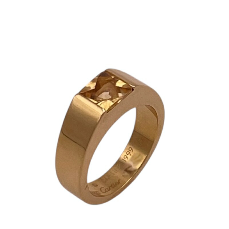 楽天市場】カルティエ CARTIER タンクリング シトリン リング