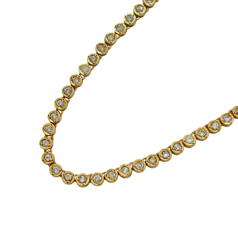 P109 テニスラケットデザイン天然ダイヤモンドペンダントトップ　K18YG ティファニー Tiffany & Co.】ペンダントトップ テニスラケット