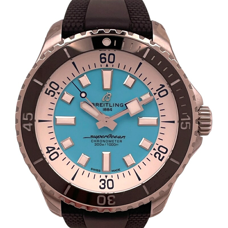 ブライトリング BREITLING スーパーオーシャン オートマティック 44mm A17376 ブルー SS 自動巻き メンズ 腕時計【中古】 234,900円