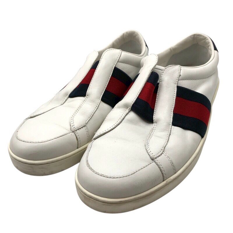 ❤専用でございます❤上質【GUCCI】レザー赤スリッポンスニーカー GGパターン 未使用 GUCCI グッチ レザー スニーカー697882 BASKET