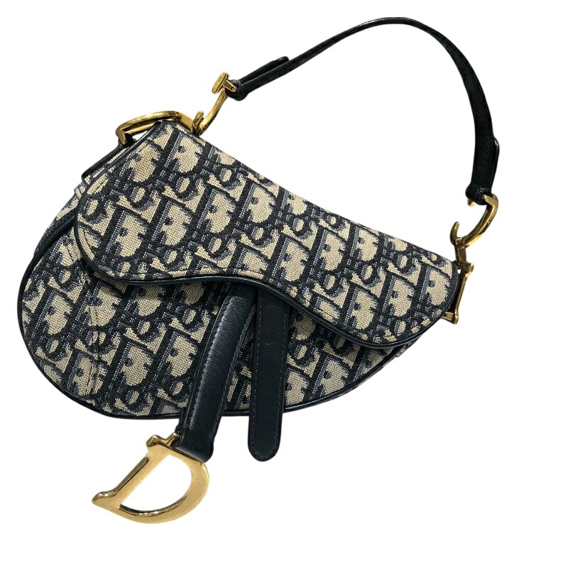 クリスチャン・ディオール Christian Dior サドルバッグミニ M0447CTZQ 米国海軍 ジャかばい立て レディース ハンドバック【中古】
