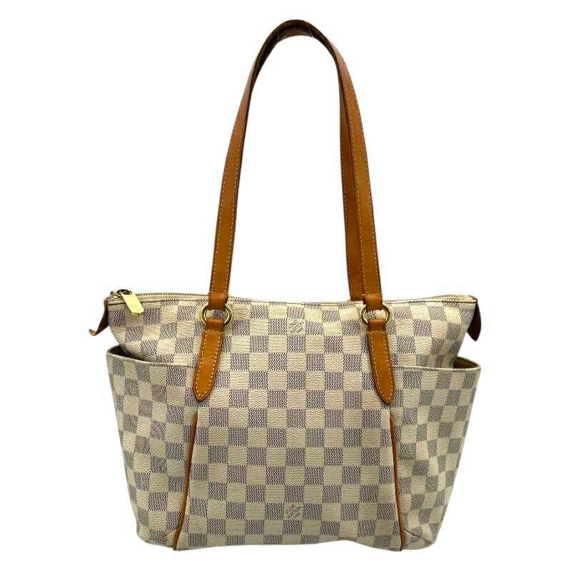 ルイ・ヴィトン LOUIS VUITTON トータリーPM N41280 ホワイト ダミエ・アズール レディース トートバッグ【中古】