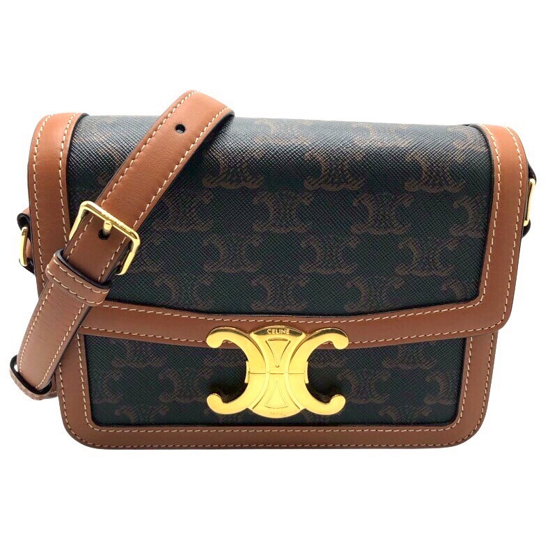 楽天市場】CELINE セリーヌ 【美品】ティーン トリオンフバッグ