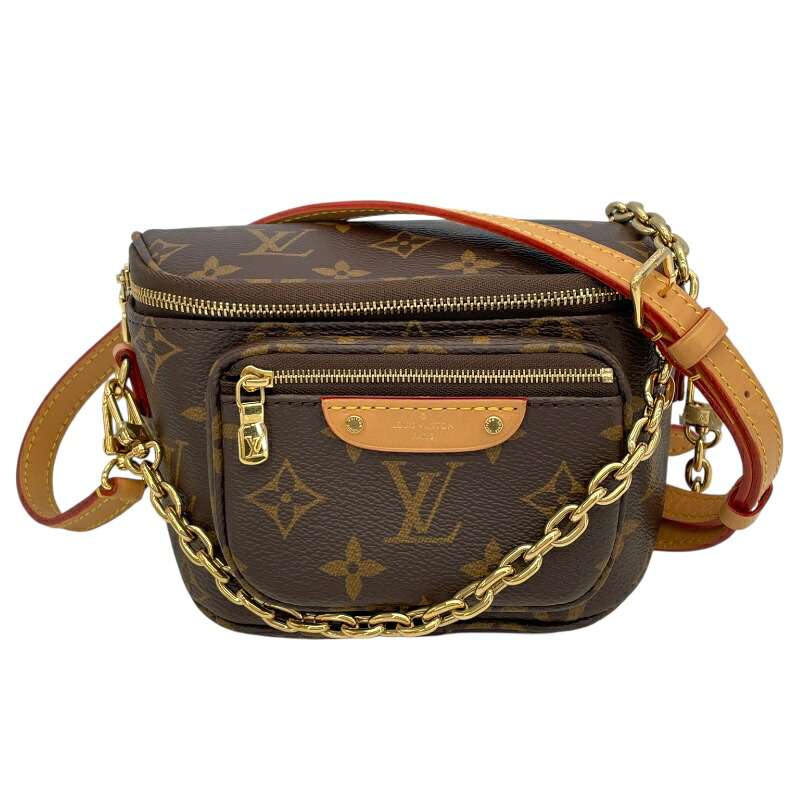 ルイ・ヴィトン LOUIS VUITTON ミニ・バムバッグ M82335 ブラウン モノグラムキャンバス レディース ショルダーバッグ【中古】
