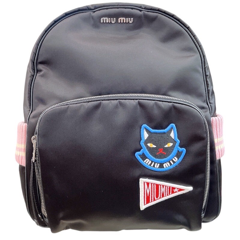 美品 ミュウミュウ miumiu マテラッセ リュック ミュウ Miu リュック・デイパック テスート ナイロン マテラッセ