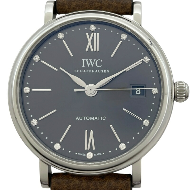 インターナショナルウォッチカンパニー IWC ポートフィノ オートマティック 37 IW458603 グレー SS 自動巻き メンズ 腕時計【中古】