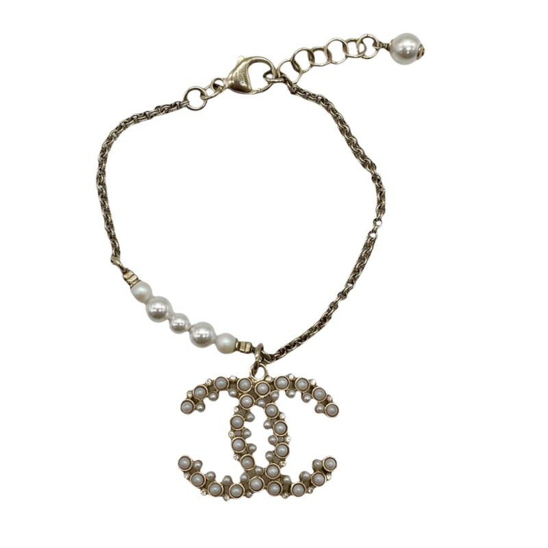 CHANEL チャームブレスレット 金色 楽天市場】シャネル Chanel マルチチャームブレスレット ゴールド