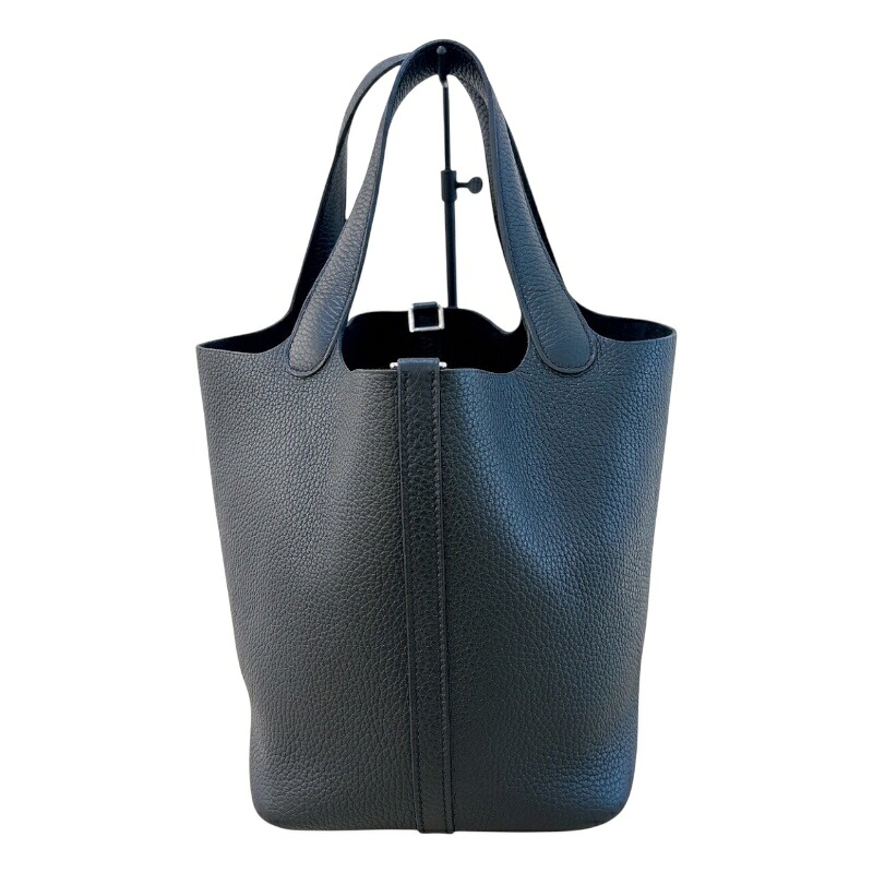 エルメス HERMES ピコタンロックMM W刻 ブラック　シルバー金具 トリヨンクレマンス レディース ハンドバッグ【中古】
