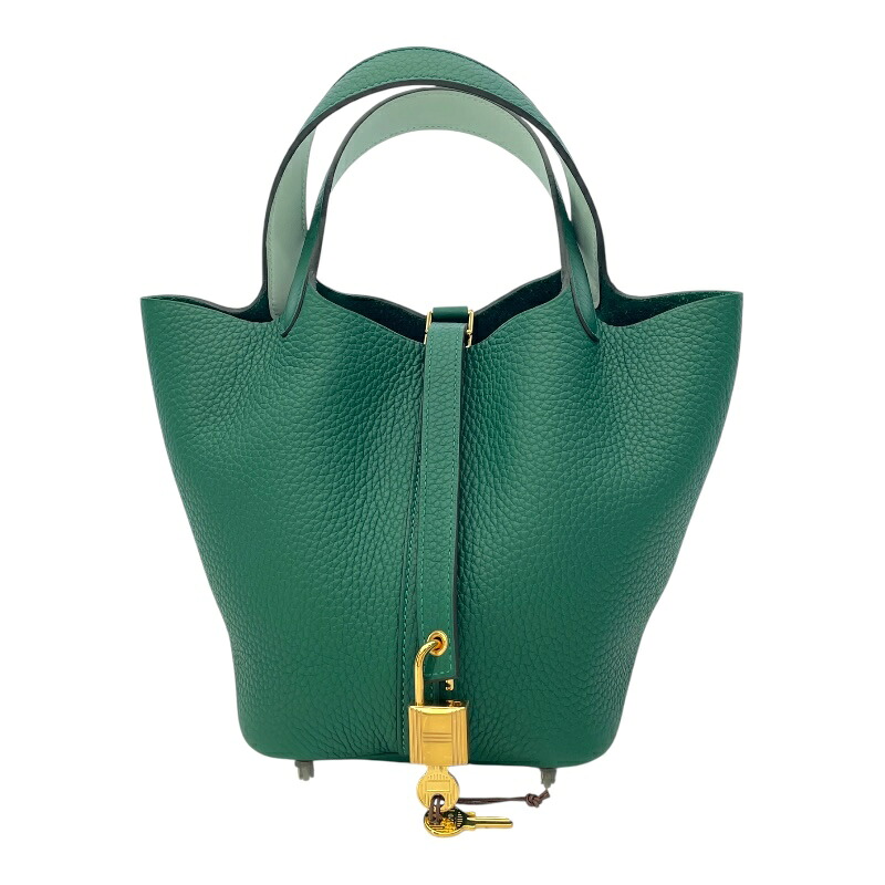 エルメス HERMES ピコタンロックPM エクラ K刻印 (2025年製) ヴェールモワイヤン ゴールド金具 トリヨン/スイフト レディース ハンドバッグ【中古】|OKURA(おお蔵)店