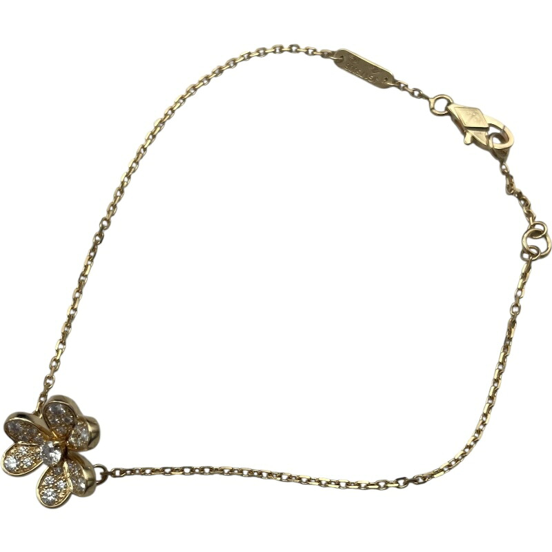 ヴァンクリーフ＆アーペル Van Cleef & Arpels フリヴォルミニパヴェダイヤブレス イエローゴールド 750 ジュエリー【中古】｜OKURA（おお蔵）店
