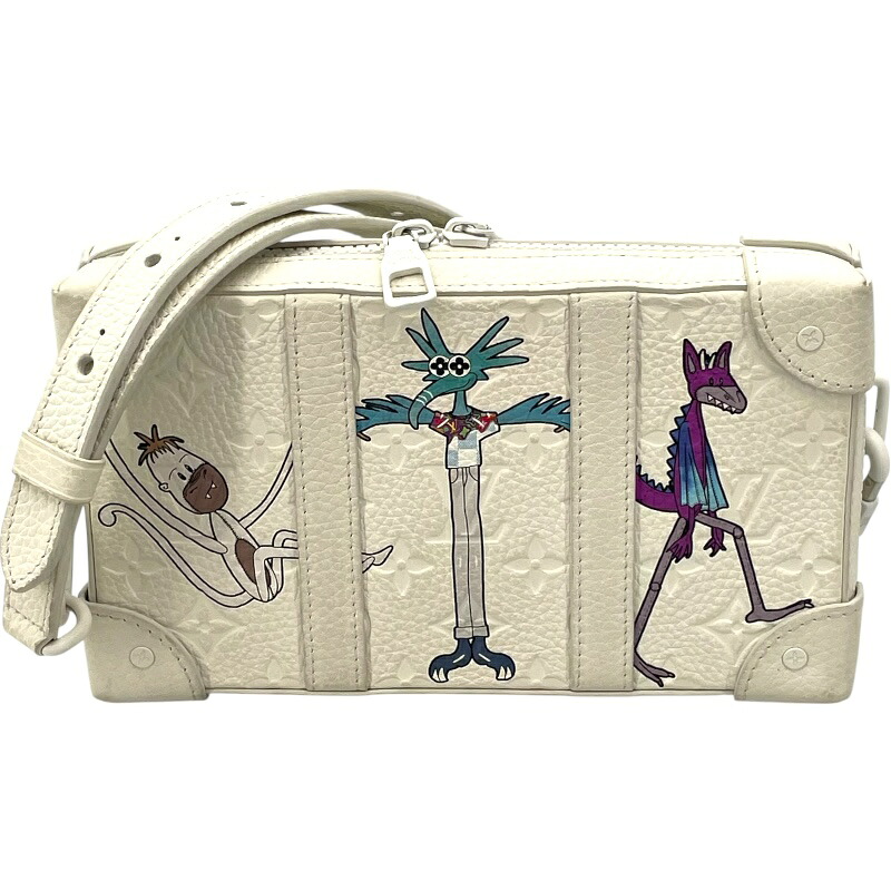 ルイ・ヴィトン LOUIS VUITTON ソフトトランク M80146 ホワイト トリヨン ユニセックス ショルダーバッグ【中古】