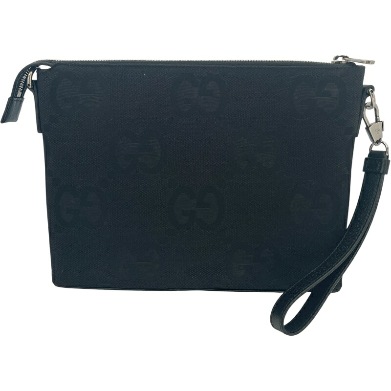 【6/1～ 最大限度30,000円OFF引き換え証！】グッチ GUCCI ジャンボGG クラッチペダル御徒面子 739668 黒いこと ジャンボGG帆布 メンズ クラッチペダル御徒面子【中古】