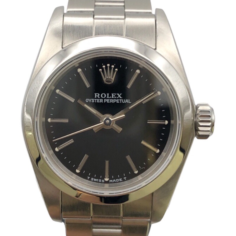 ロレックス ROLEX オイスターパーペチュアル 67180 ステンレススチール レディース 腕時計【中古】 238,000円