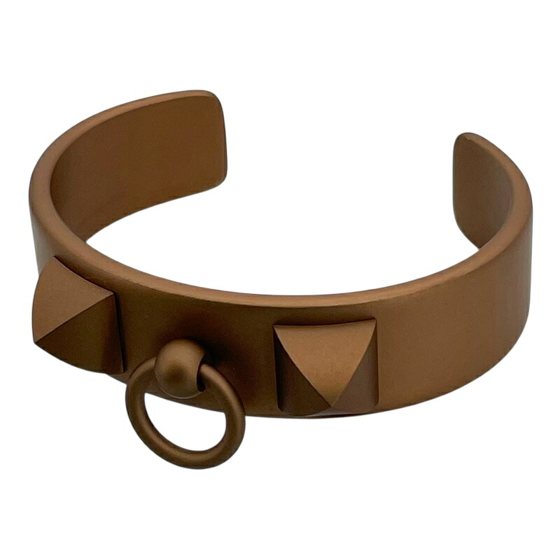 エルメス HERMES メドールバングル ブロンズ アルミ アクセサリー【中古】