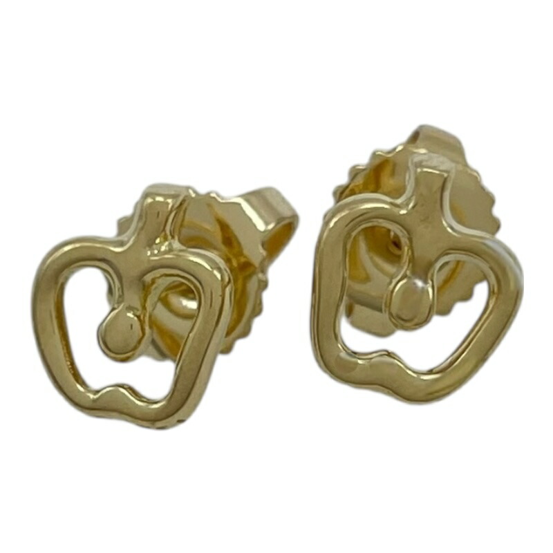 楽天市場】ティファニー アップル ピアス 18金 K18イエロー